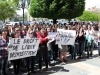 Students of Yerevan State Linguistic University after V. Brusov rally in front of the RA Government building