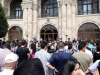 Activists hold a protest action in front of the RA Ministry of Foreign Affairs