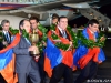 Fans greet the Armenian national male chess team back to Yerevan from Istanbul with the championâs title at âZvartnotsâ International Airport